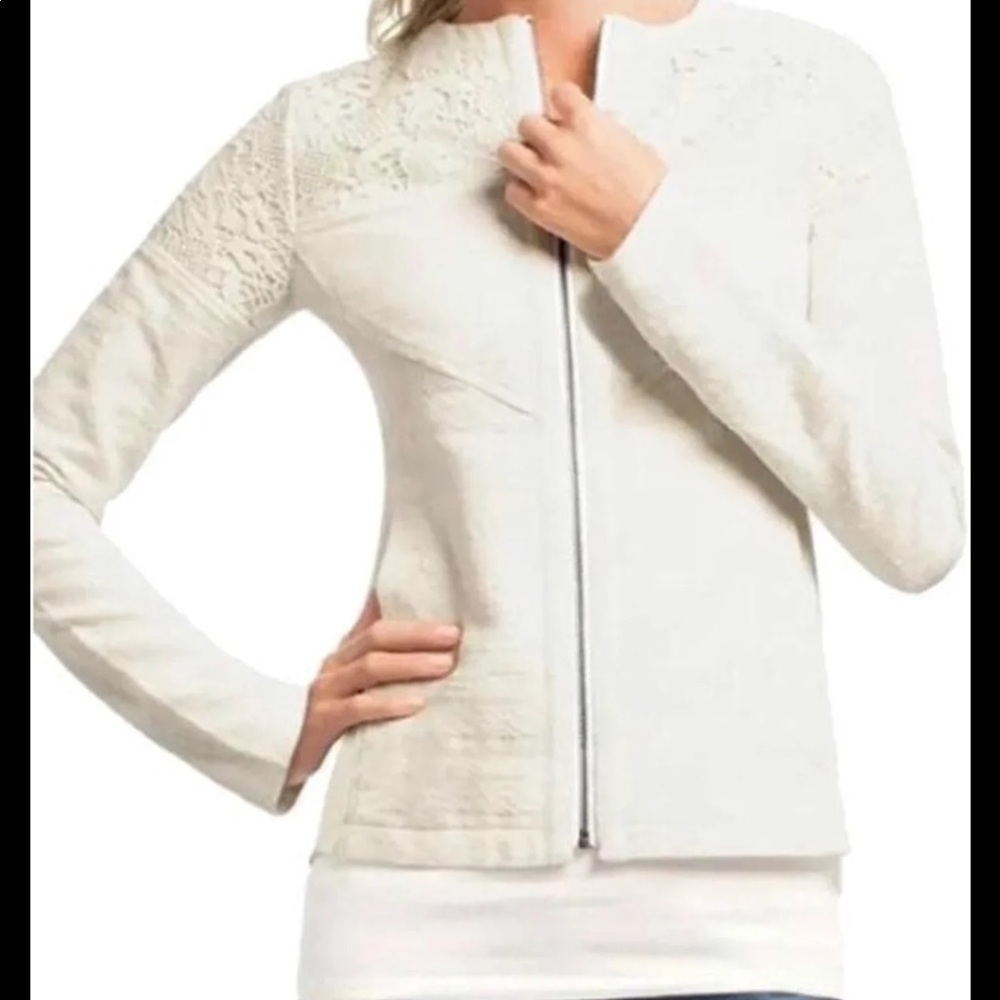 CAbi Lace White Occasion Jacket